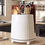 Imej kecil: 360° Rotating Knife & Utensil Holder -  Sleek White Kitchen Storage Rack
