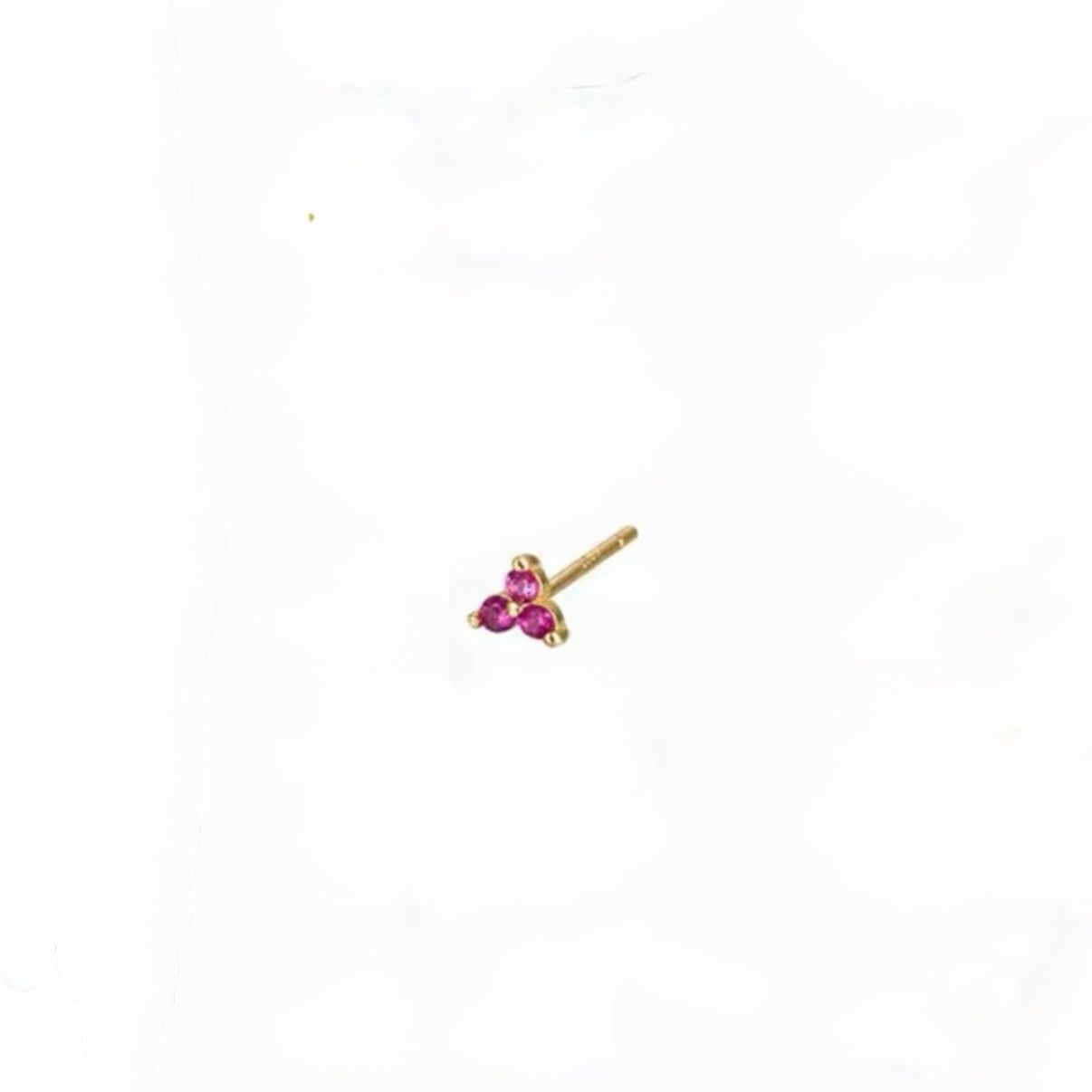 Three Doted Pink Stud