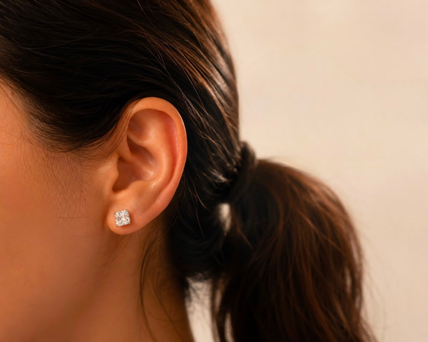 Princess 1 ct Earrings