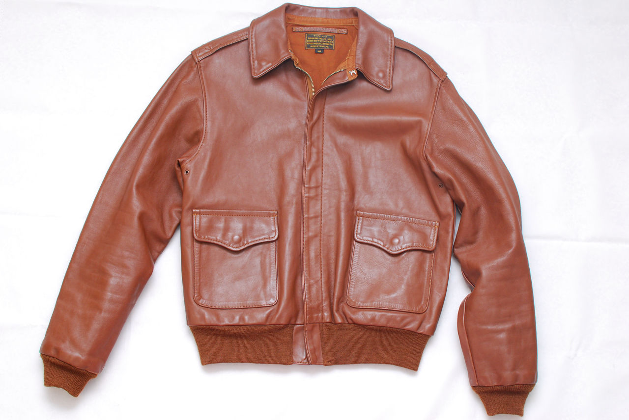 WW2 Vintage REPRO Rough Wear Horse Hide A-2 Jacket 40