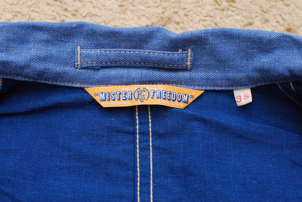 Thumbnail: RARE! Sample Mister Freedom Hacendado Jacket Baja Denim 38