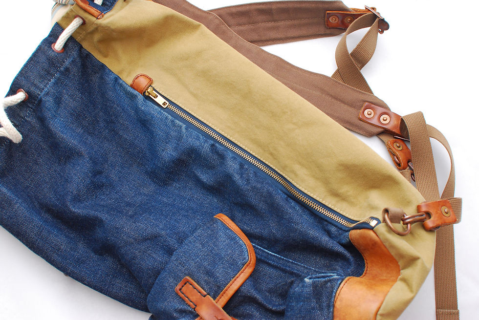 Thumbnail: Warehouse & Co, Denim Back Pack