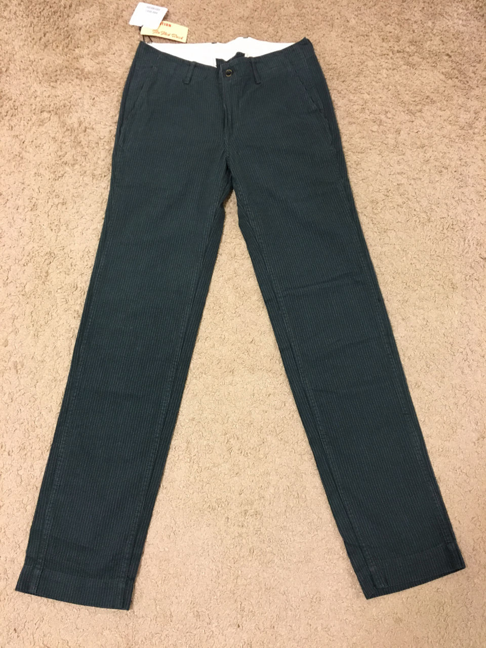 NEW!! The Flat Head Melton Cotton Low Rise Pants w33