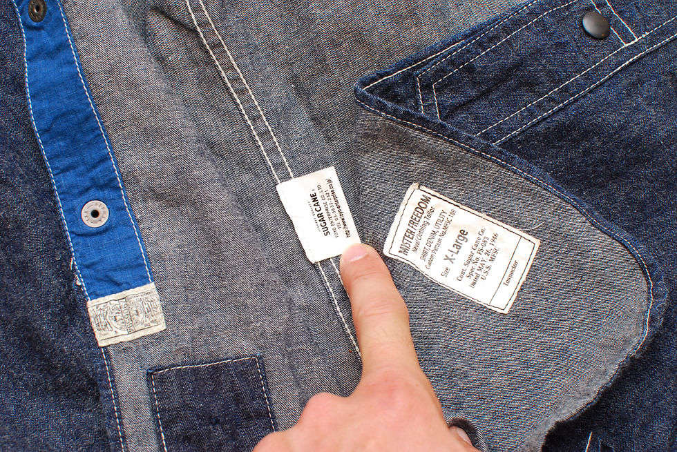 Thumbnail: RARE! NEW! Mister Freedom Denim Utility Shirt XL