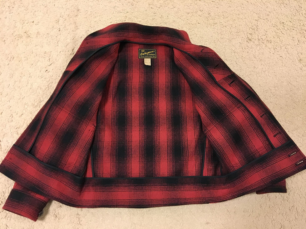 Thumbnail: 1930s REPRO Cushman Wool Cossack Jacket M