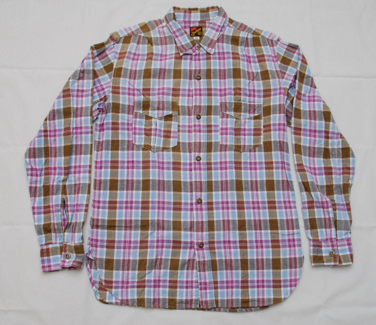 Mister Freedom Indian Madras Shirt L 16 - 16 1/2