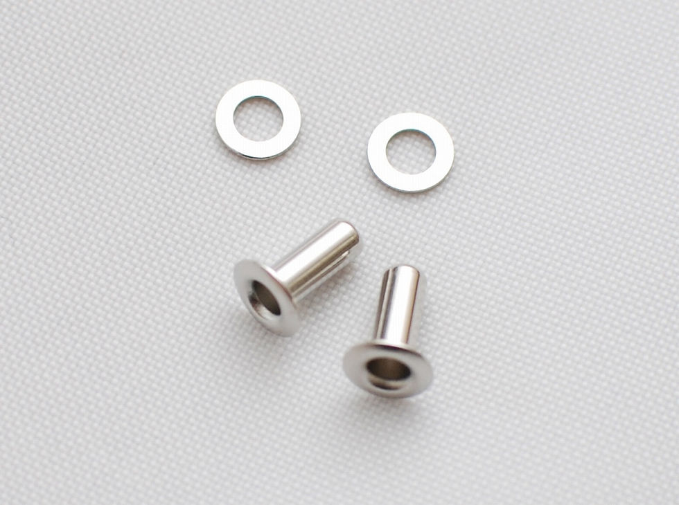 Thumbnail: Grommet Zipper Repair kit Dark Brown Tape Nickel