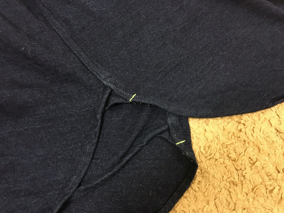 Thumbnail: 1930s Vintage Repro BIG YANK Indigo Dye Jersey Knit Shirt 15 1/2