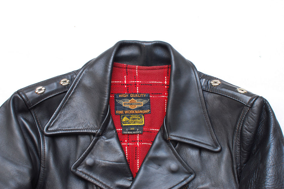 Thumbnail: The Real Mccoys x Harley Davidson Cycle Champ Horse Hide Leather Jacket 38