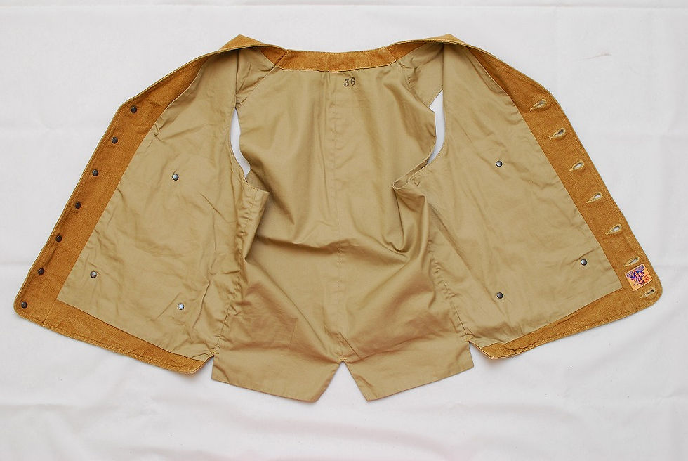 Thumbnail: Mister Freedom Sugar Cane Range Vest Brown 36