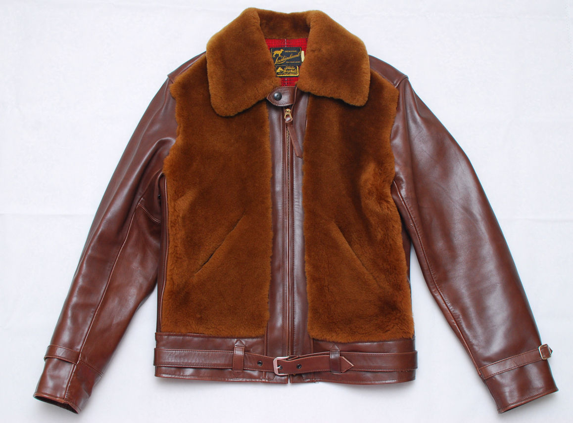 TO-YO- ENTERPRISE Sugar Cane Laskin Lamb Grizzly Jacket 38