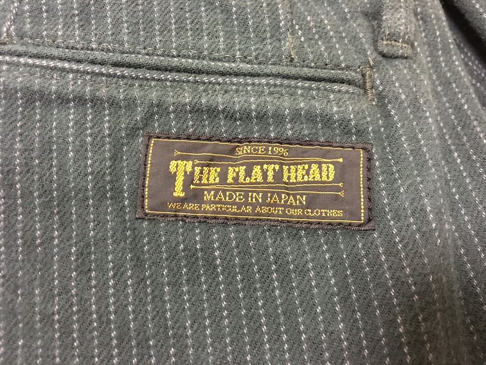 Thumbnail: NEW!! The Flat Head Melton Cotton Low Rise Pants w33