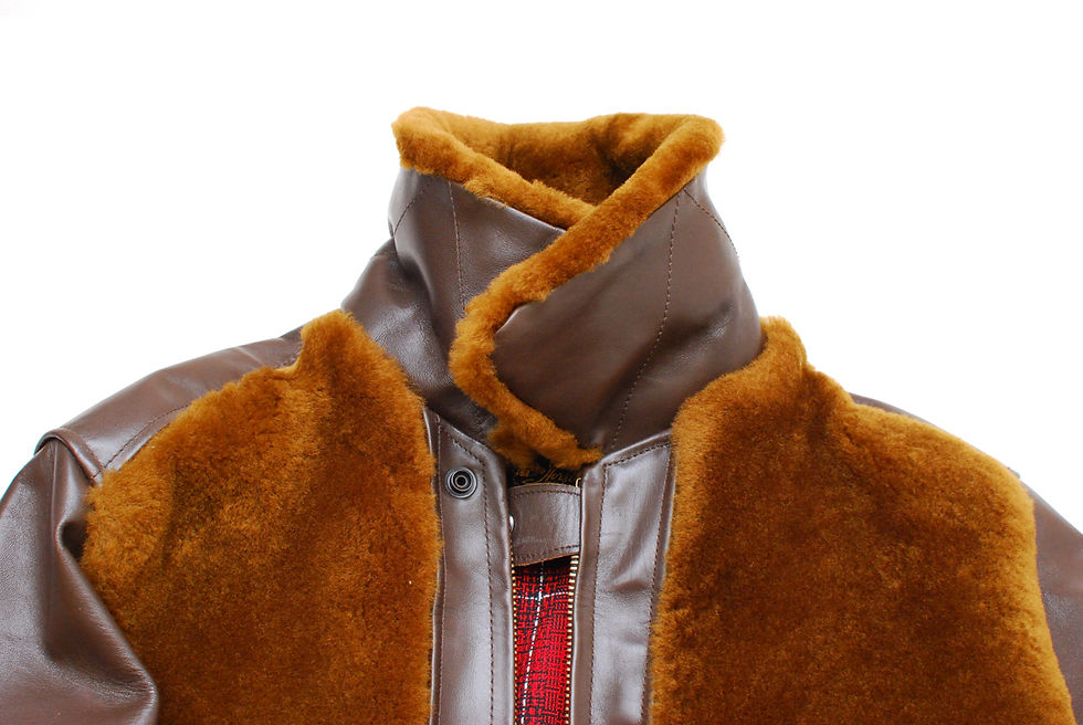 Thumbnail: Laskin Lamb TO-YO- ENTERPRISE Grizzly Jacket Brown 38