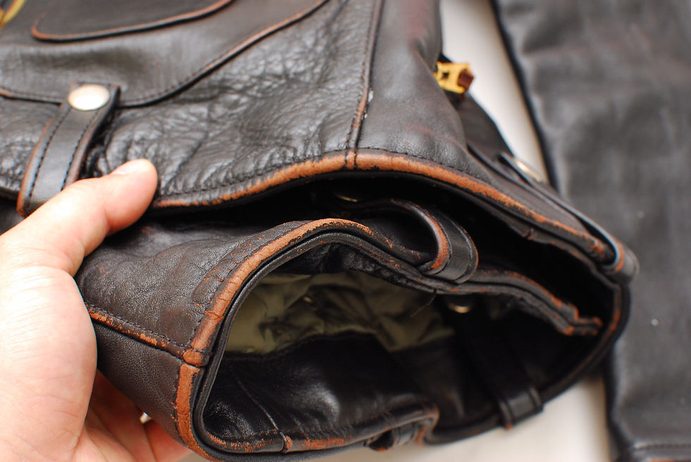 Thumbnail: 1990s Vintage REPRO The Real McCoys Buco J-88 Motorcycle Leather Jacket 34