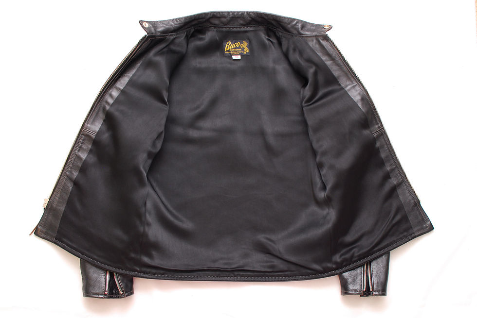 Thumbnail: Vintage REPRO The Real McCoys Buco J-100 Motorcycle Leather Jacket 36