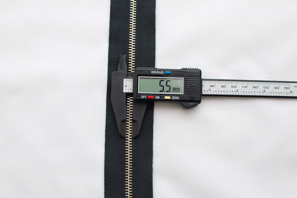 Thumbnail: Grommet Zipper Repair kit Black Tape Nickel
