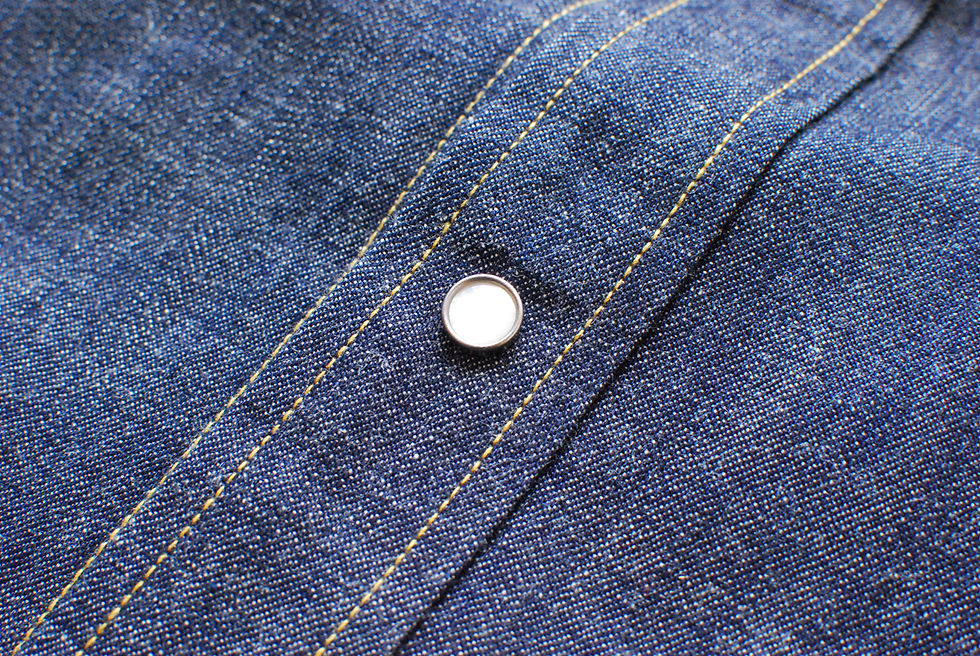 Thumbnail: Dead Stock! 1998y WAREHOUSE & Co. 100 Limided 1940s Denim Western Shirt L