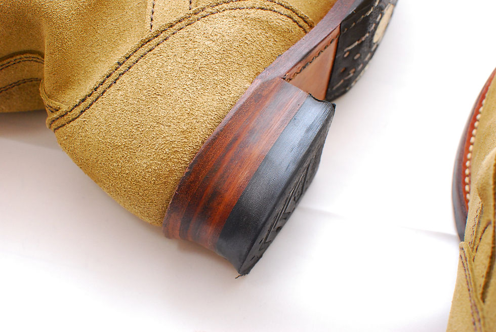 Thumbnail: Sugar Cane Lone Wolf Engineer Boots roughout suede US 7