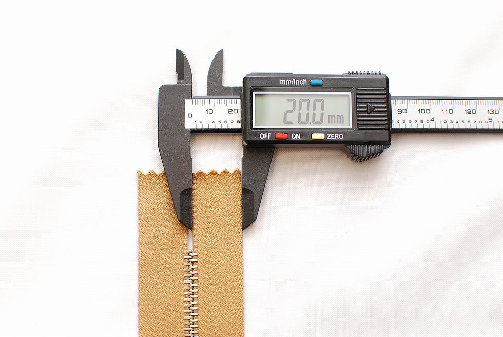 Thumbnail: Grommet Zipper Repair Kit Golden Brown Tape Nickel