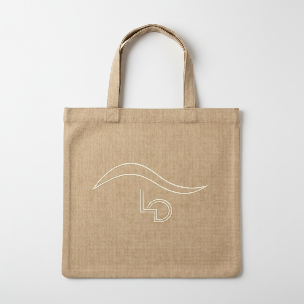 Embroidered Canvas Tote Bag