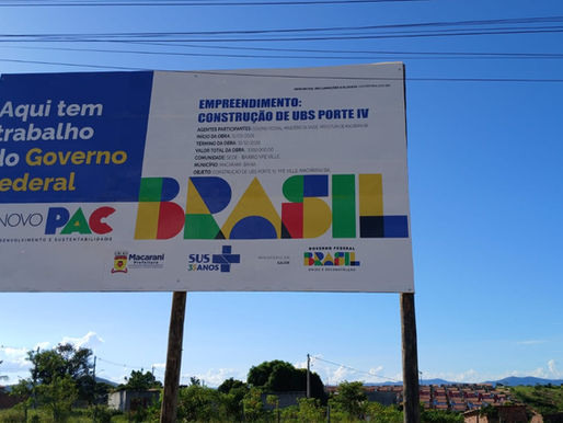 MACARANI – GOVERNO FEDERAL INICIA CONSTRUÇÃO DE UBS NO BAIRRO IPÊ VILLE COM INVESTIMENTO DE MAIS DE 3,5 MILHÕES.