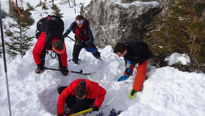 Lawinenübung im Bereich des Brunnlahngangs
