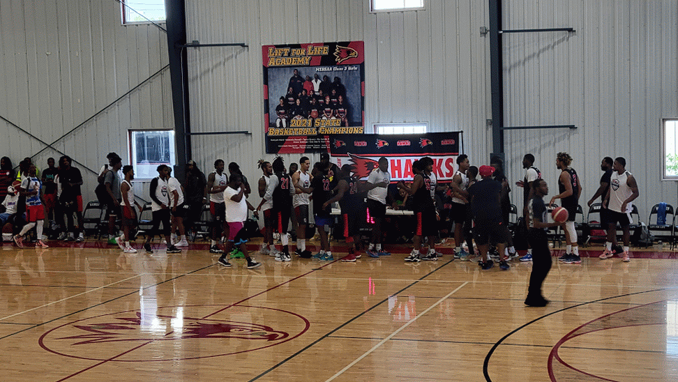 Gif of Post Game Hand Shakes at St. Louis Summer Pro Am 2022