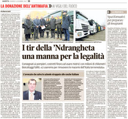 I tir della 'ndrangheta