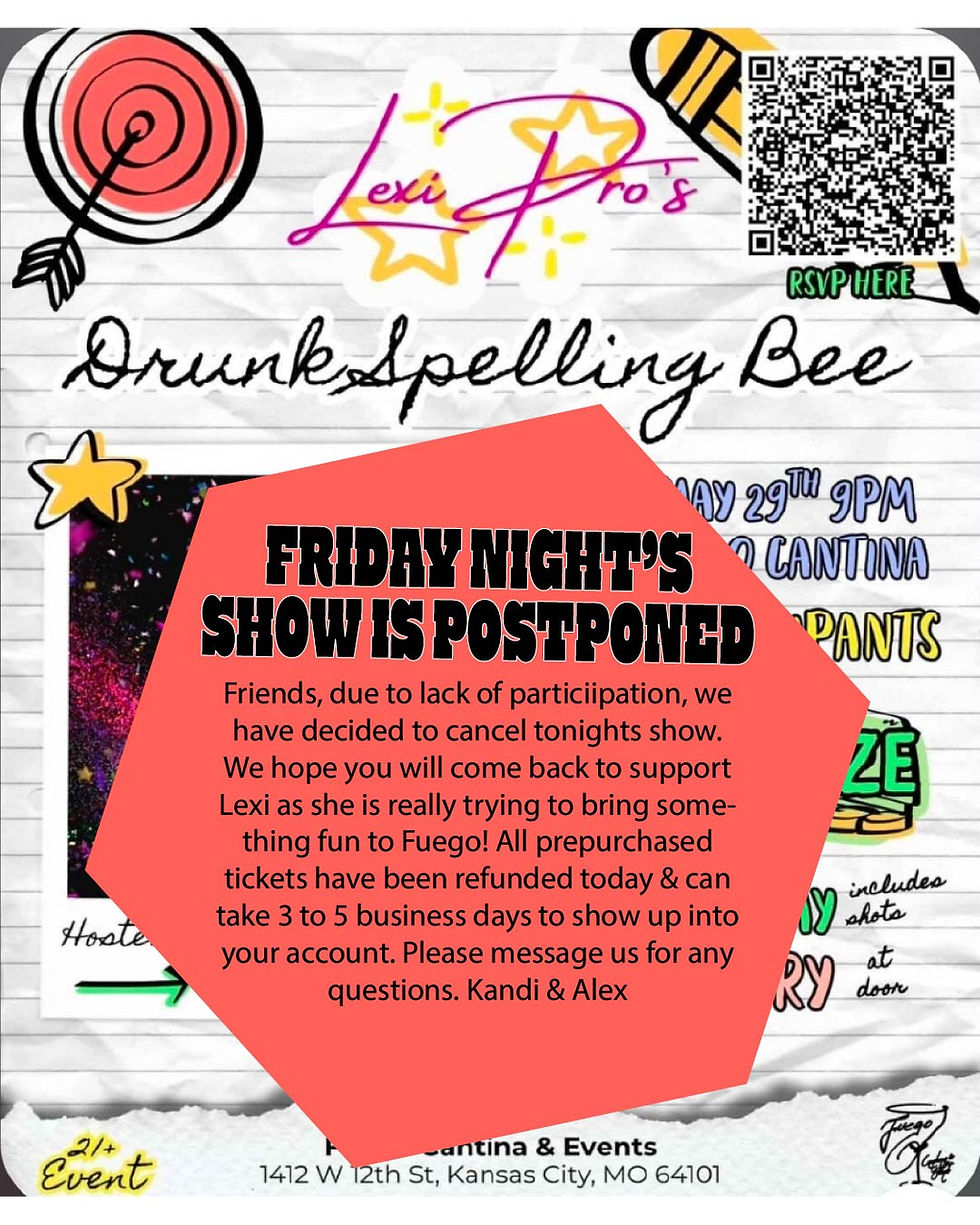 Spell for your LYFFFFEEEE!!! SHOW HAS BEEN CANCELLED!