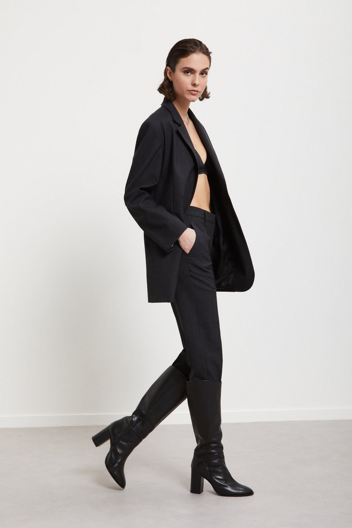 Pantalone alla caviglia  Ottod'Ame BCA-DP9940 Lavagna