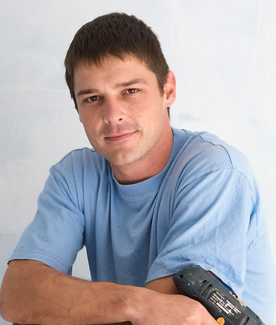 Handyman with Blue Shirt