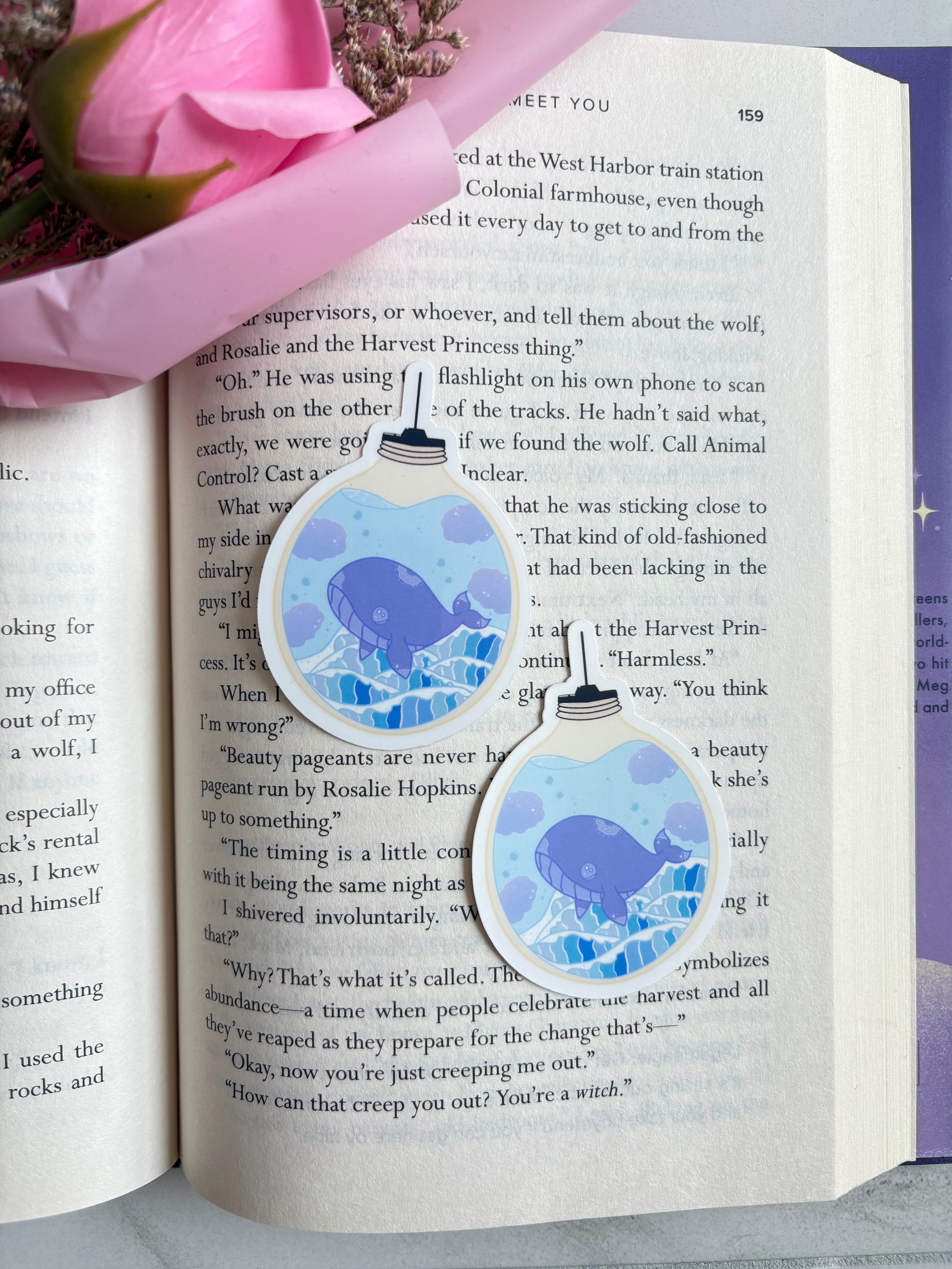 Whale of Light Sticker