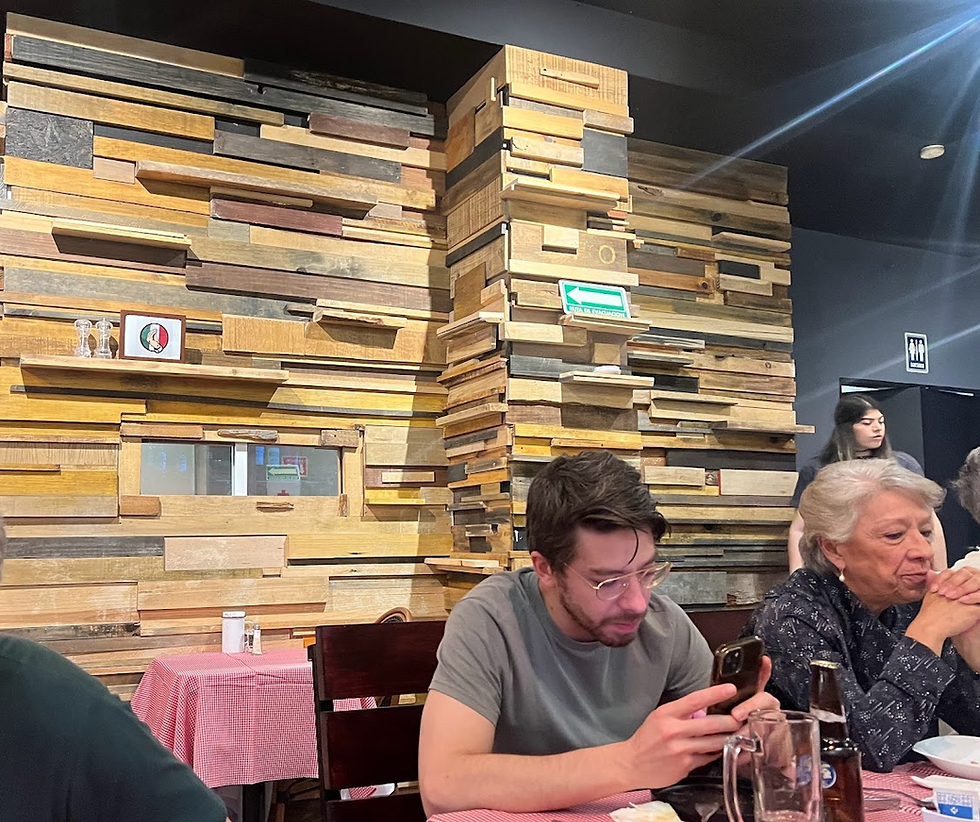 View of the inside of Pasta Comedia