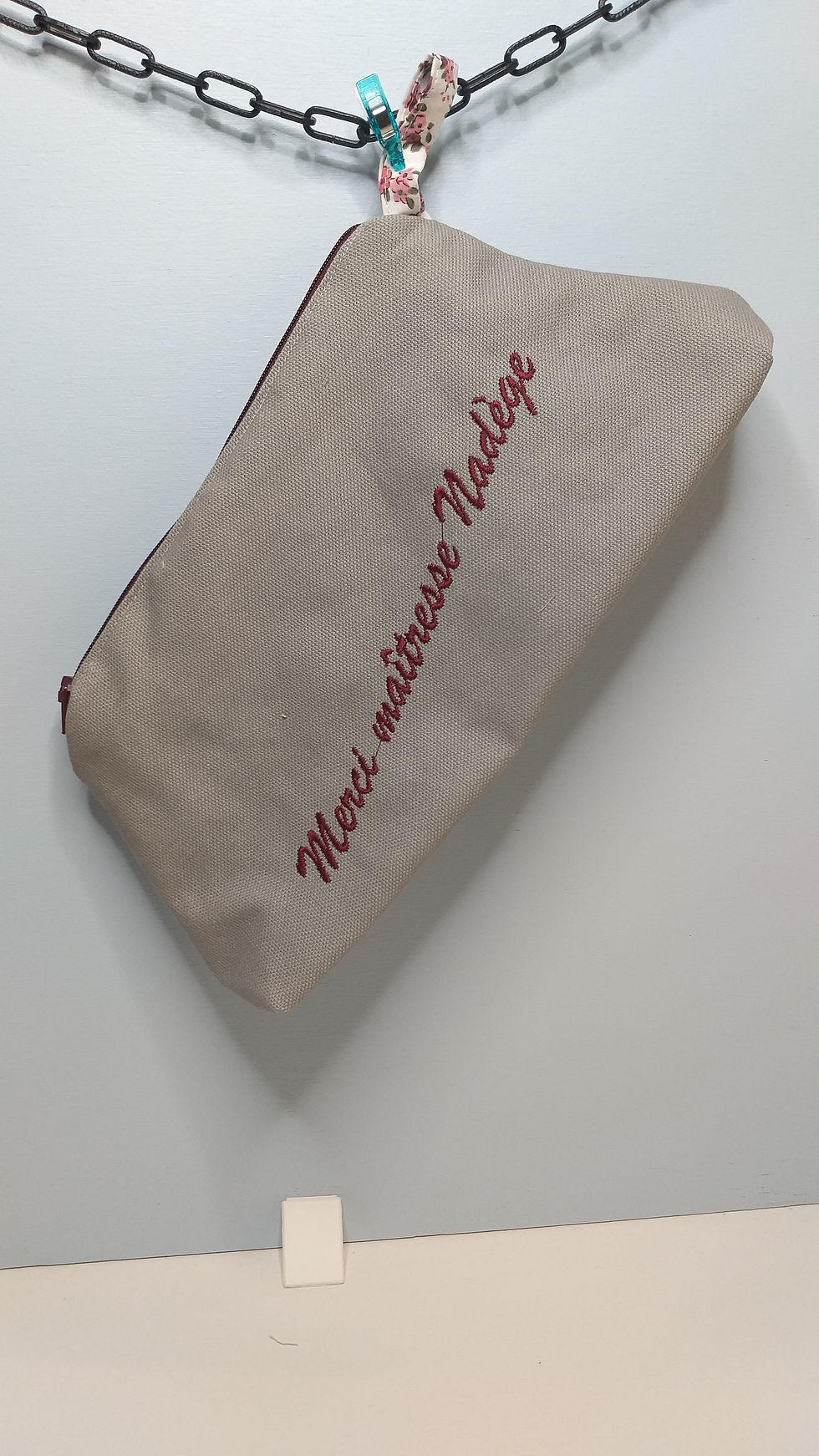 trousse plate beige