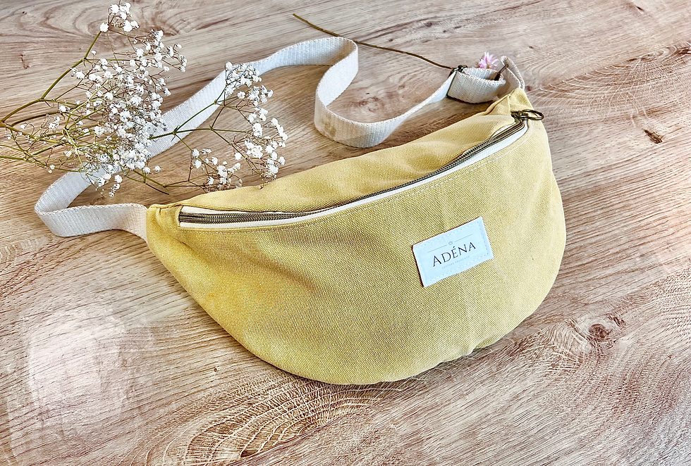 Sac banane été jaune