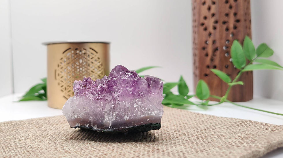 Miniature : Druse Améthyste • Taille S • DRAT12 • 130gr