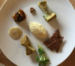 Raw plant based cheese platter