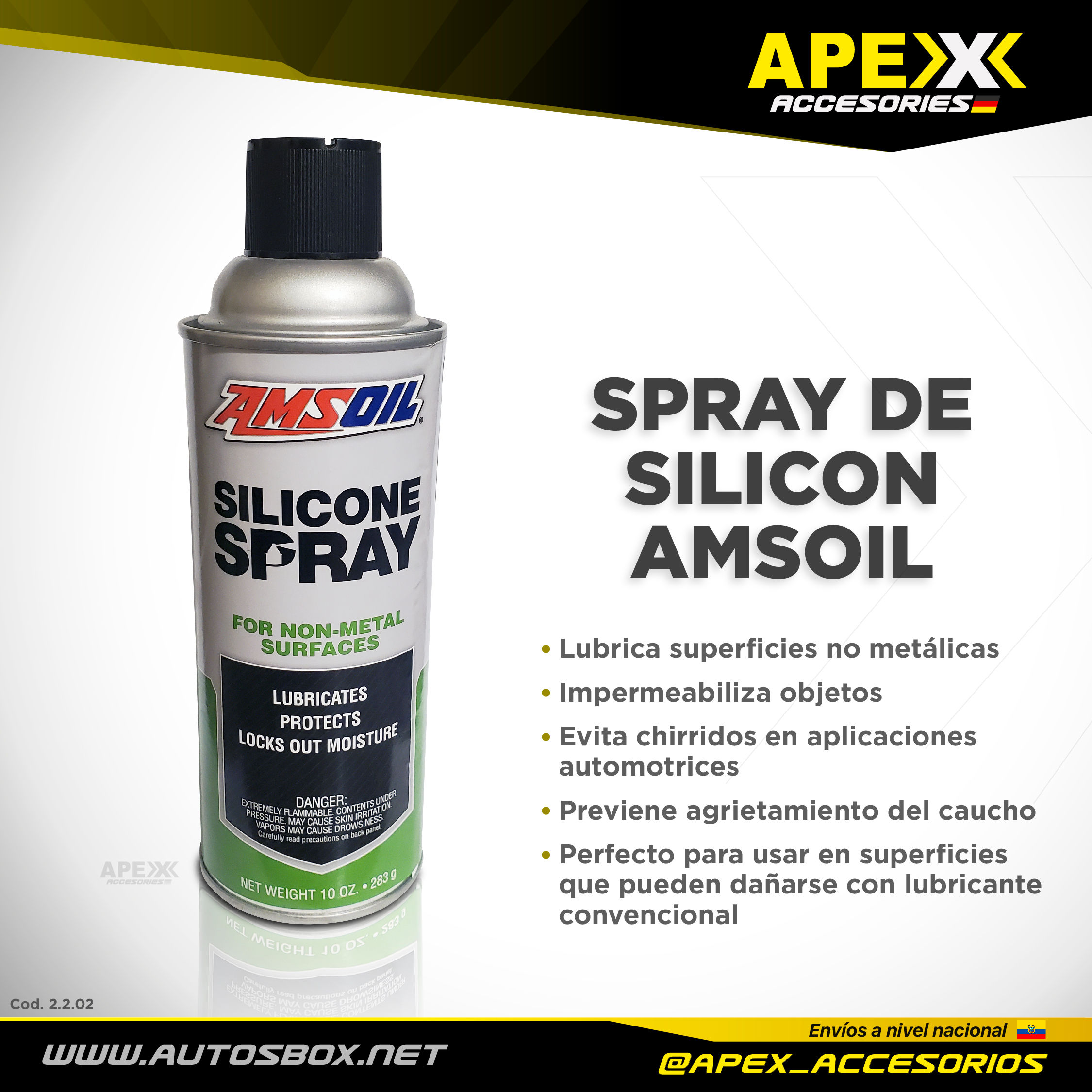 SPRAY DE SILICON AMSOIL