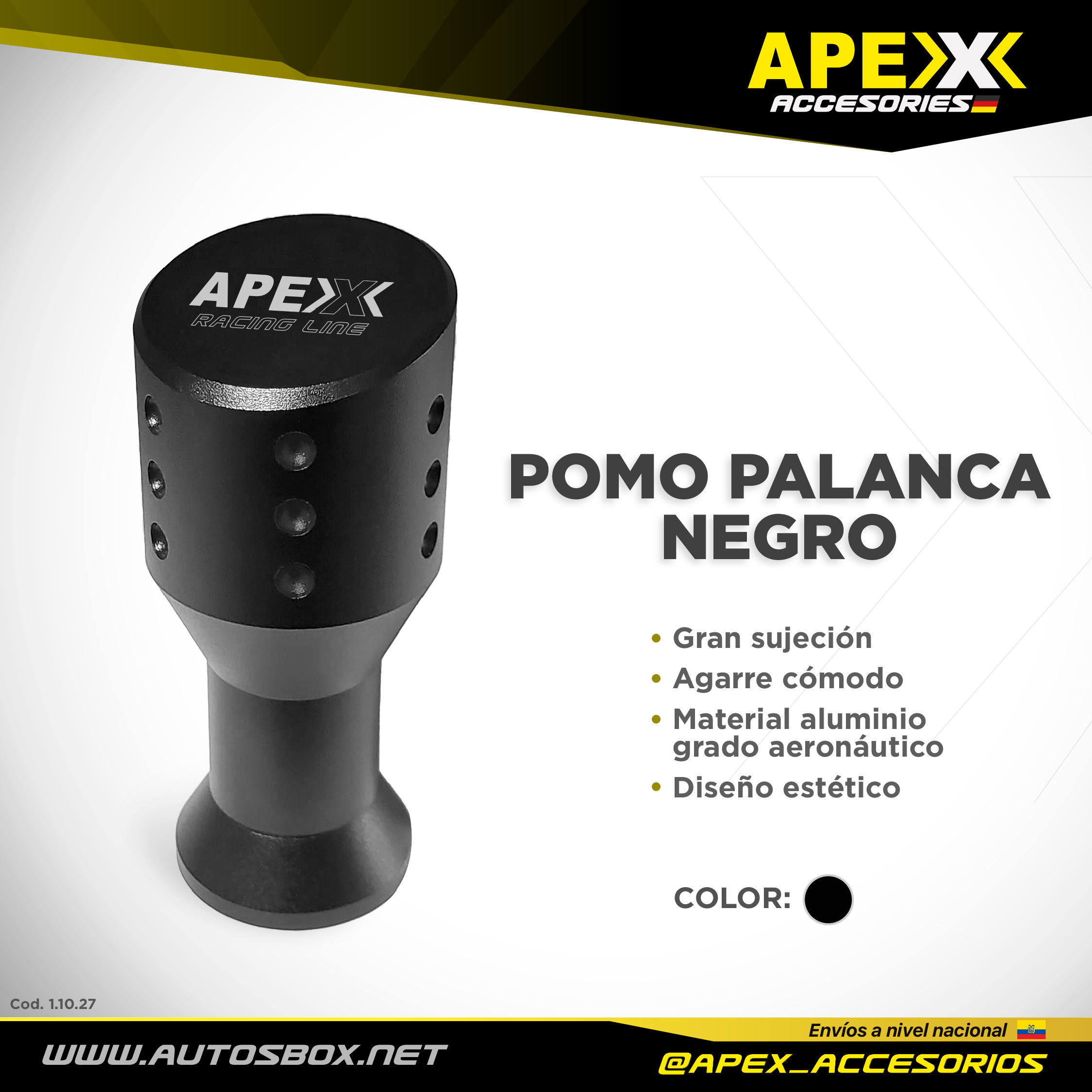 POMO PALANCA NEGRO