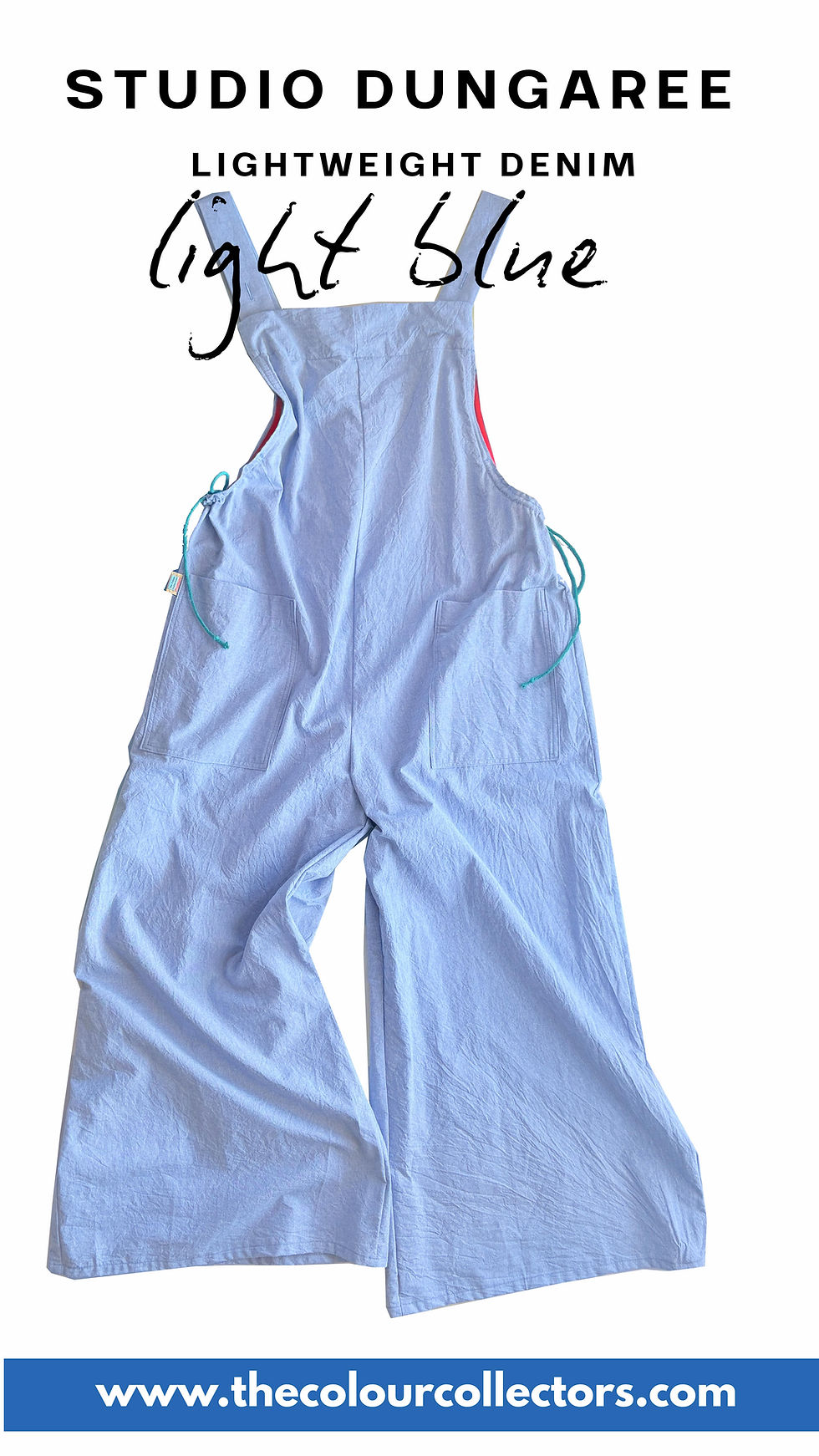 Thumbnail: Studio Dungaree in Denim (light blue)
