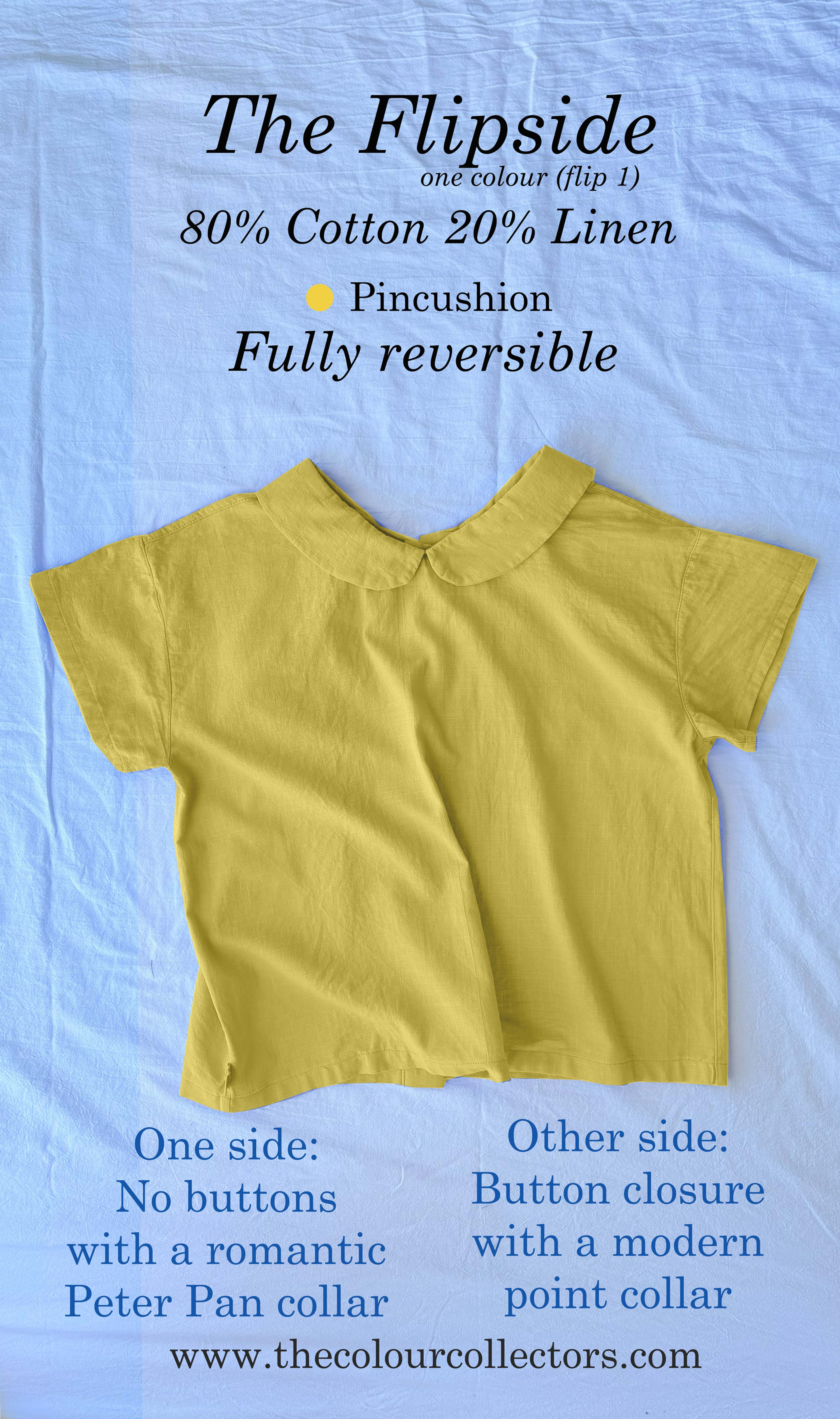 The Flipside Shirt in Cotton Linen (Pincushion)