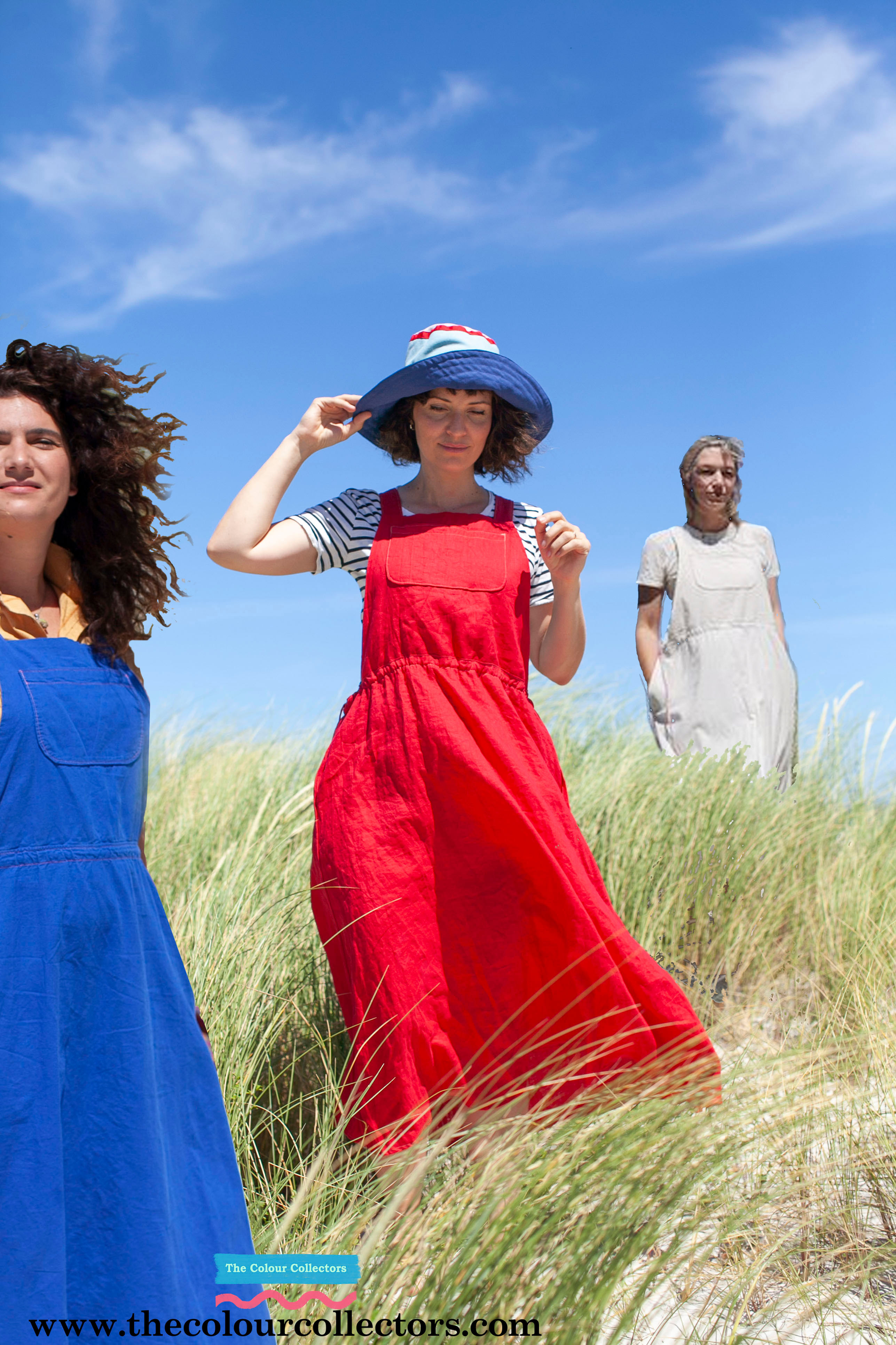 The artist's dress 100% Linen (custom colour)