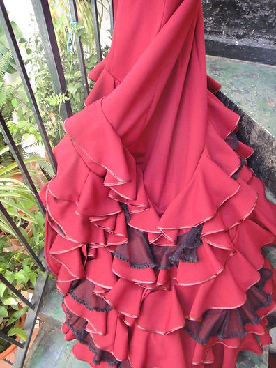 バタデコーラStrech Plumeti | designer's flamenca