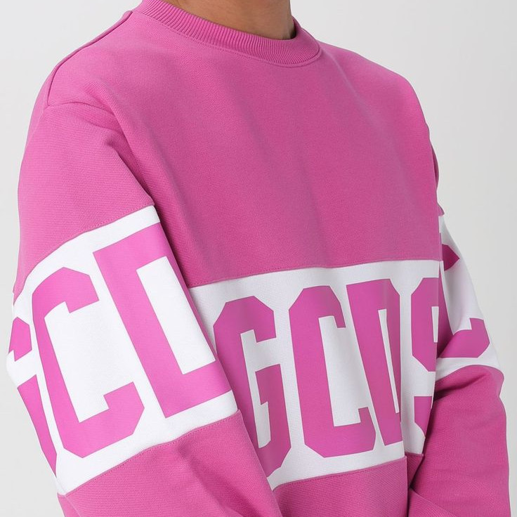 Felpa GCDS Uomo colore Fuxia.jpeg