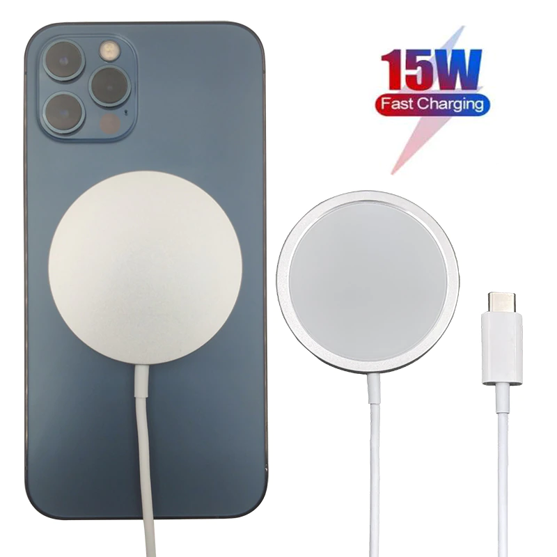 Thumbnail: Cargador inalámbrico magnético de 15W para iPhone 12 Pro Max 12pro, cargador 