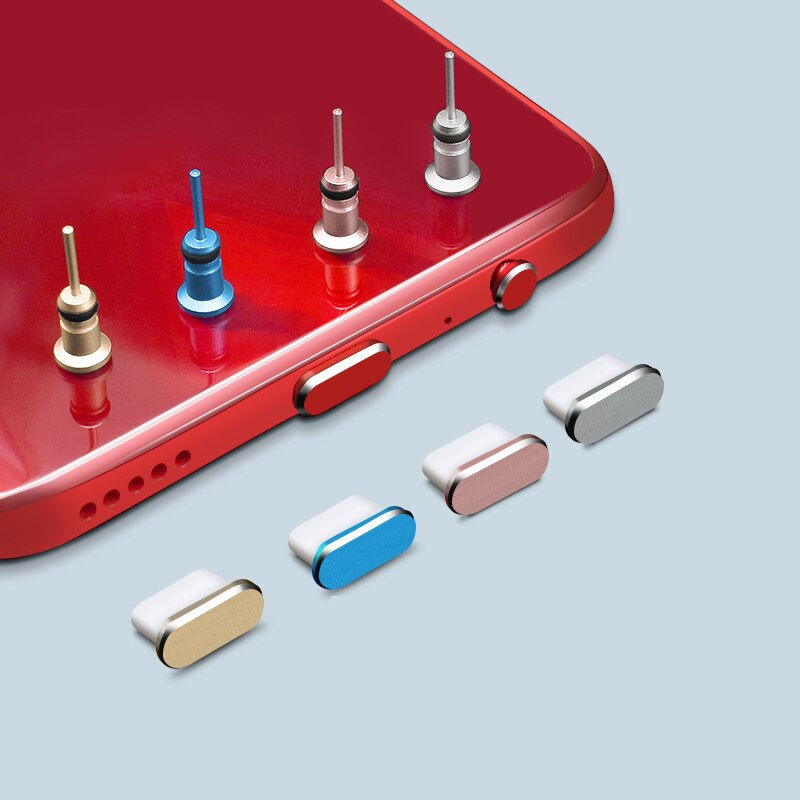 Thumbnail: Puerto de carga tipo C, Conector de Metal antipolvo para iPhone, Samsung, Xiaom