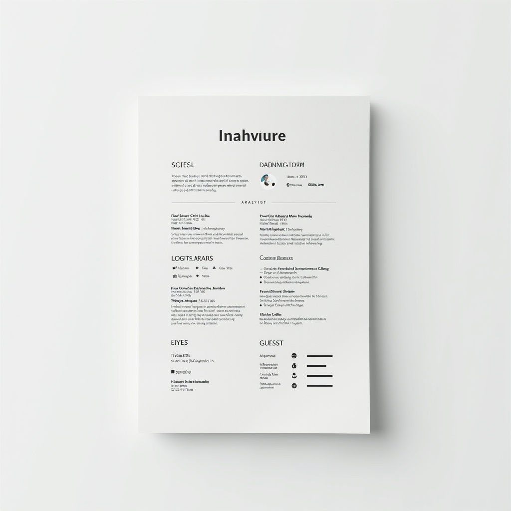 Analyst CV Template