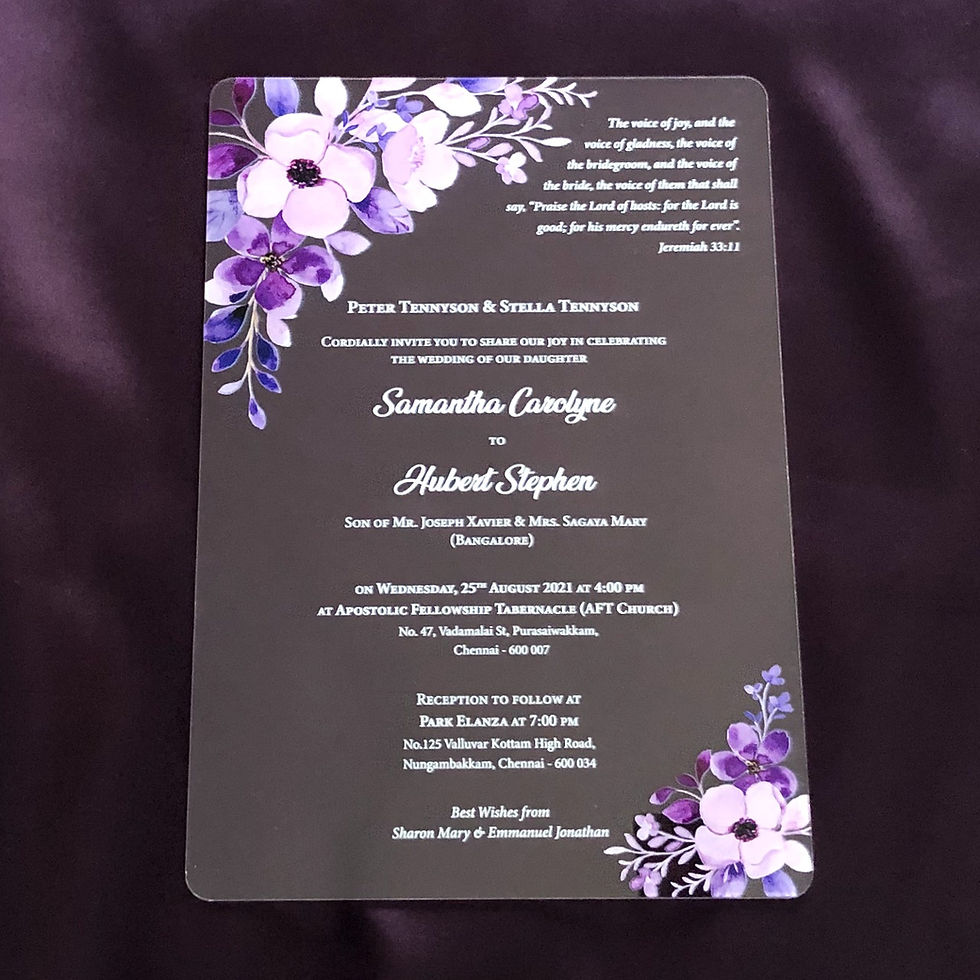 Thumbnail: Acrylic Wedding Card - B5