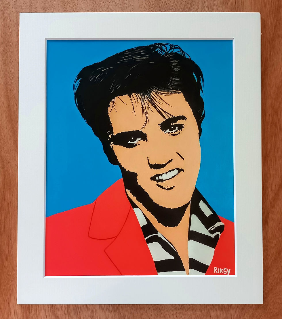 Thumbnail: ELVIS - ART PRINT WITH MOUNT