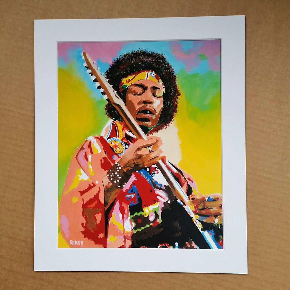 JIMI HENDRIX - ART PRINT
